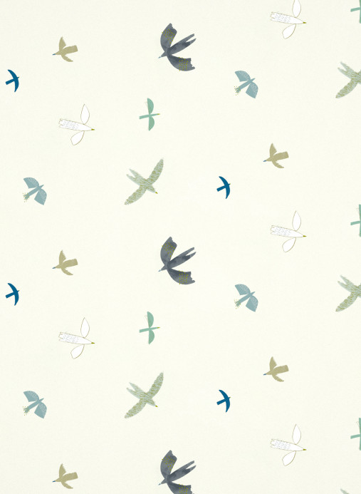 Harlequin Tapete Skies Above - Duck Egg/ Linen