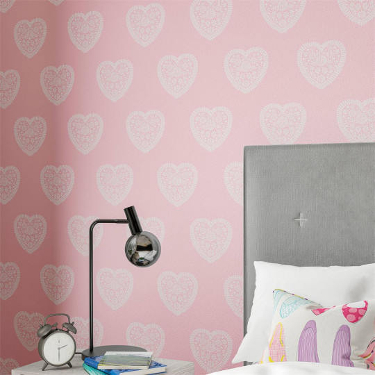 Harlequin Papier peint Sweet Heart - Soft Pink