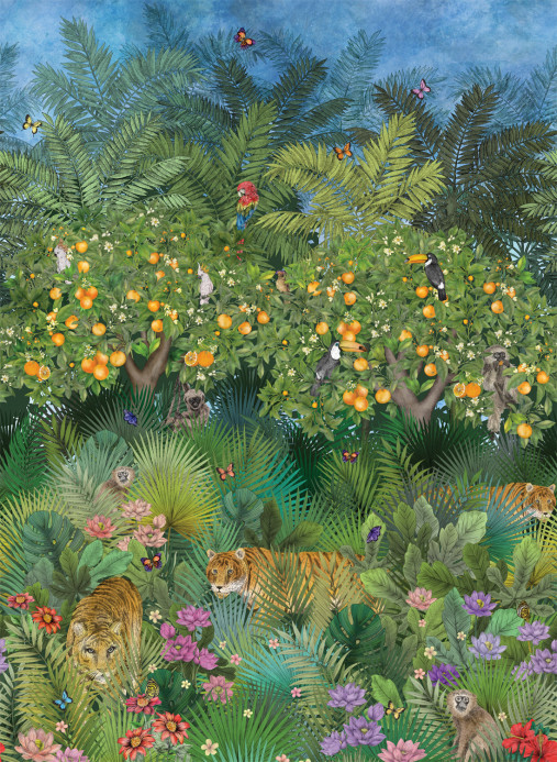 Matthew Williamson Papier peint panoramique Tiger Grove - Multi