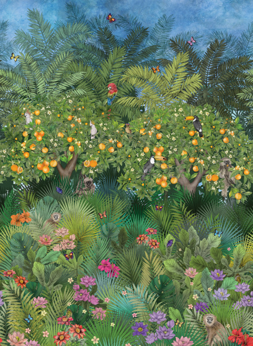 Matthew Williamson Papier peint panoramique Orange Grove - Multi