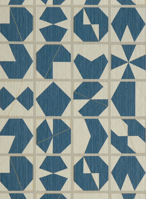 Osborne & Little Tapete Kutani Vinyl - Ivory/ Charcoal
