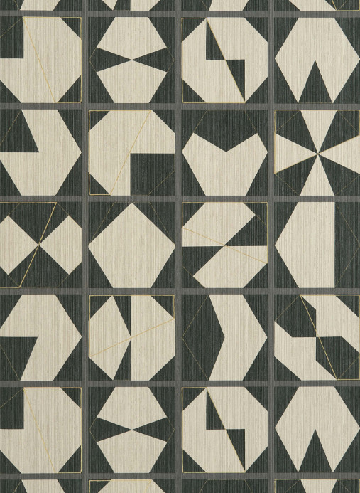 Osborne & Little Tapete Kutani Vinyl - Copper/ Slate