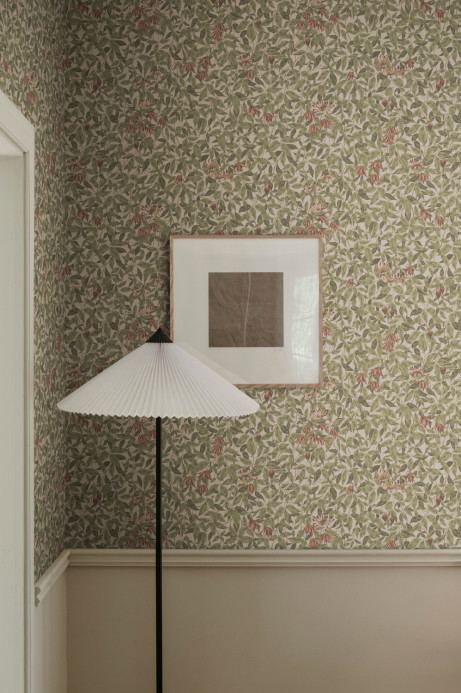 Sandberg Wallpaper Linnea - Burgundy