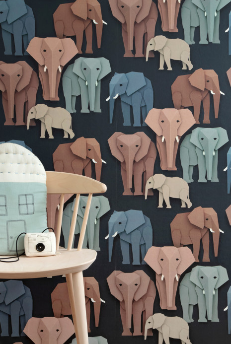 studio ditte Papier peint Elephant - Elephant
