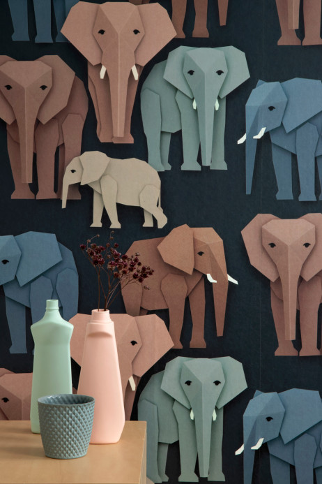 studio ditte Papier peint Elephant - Elephant