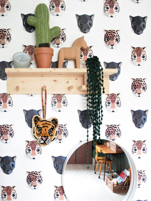 studio ditte Wallpaper Panthera White