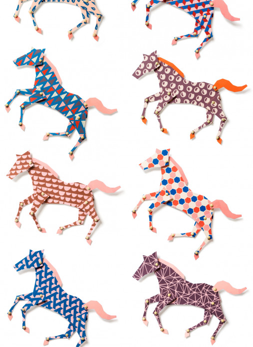 studio ditte Papier peint Horses - Horses