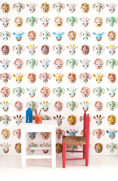 studio ditte Papier peint Wild Animals Sweet - Wild Animals Sweet