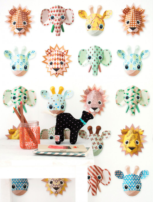 studio ditte Carta da parati Wild Animals Sweet - Wild Animals Sweet