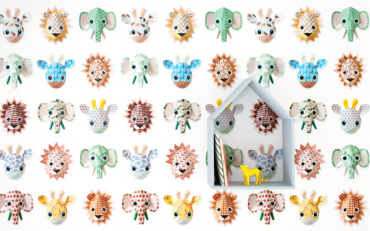 studio ditte Papier peint Wild Animals Sweet - Wild Animals Sweet