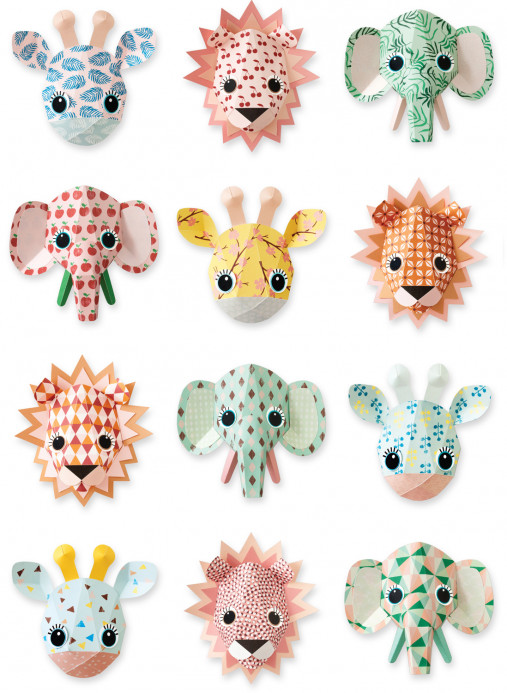 studio ditte Papier peint Wild Animals Sweet - Wild Animals Sweet