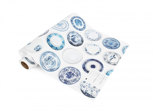 studio ditte Carta da parati Porcelain Blue - Porcelain Blue