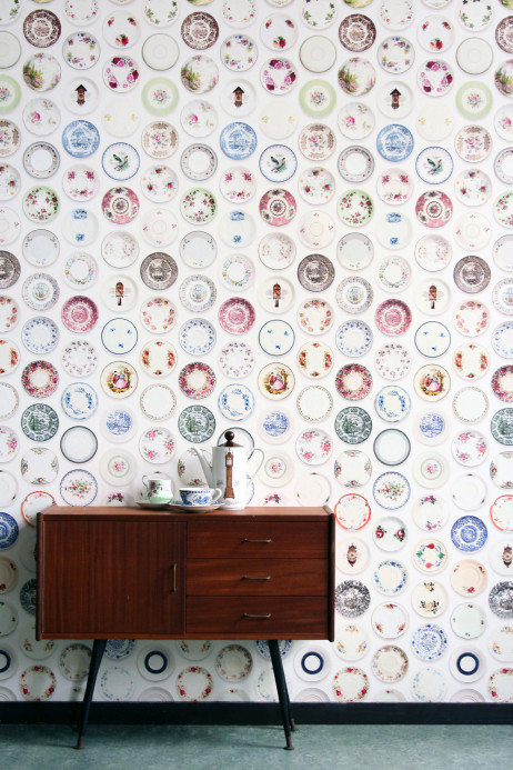 studio ditte Wallpaper Porcelain Colorful