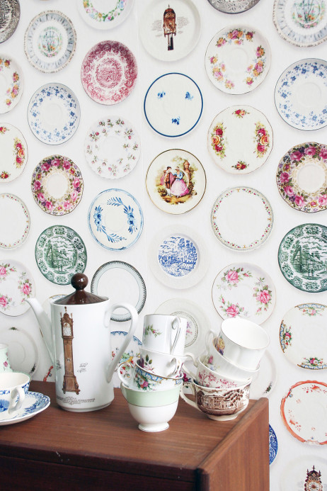 studio ditte Wallpaper Porcelain Colorful Porcelain Colorful