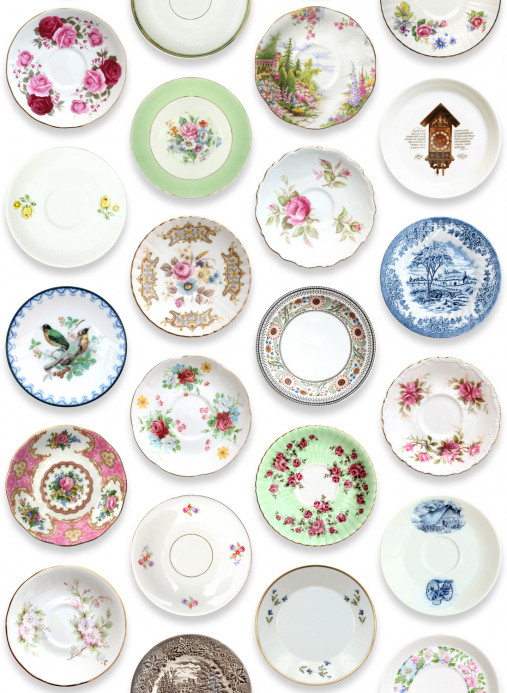 Studio Ditte Tapete Porcelain Colorful