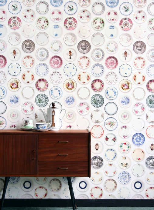 studio ditte Wallpaper Porcelain Colorful