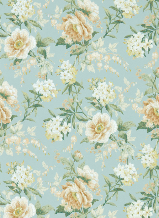 Sanderson Wallpaper Olivia Sky Mist/ Tan