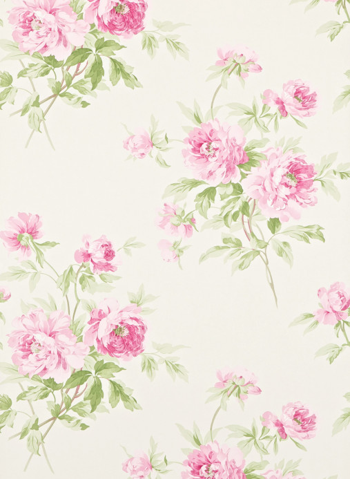 Sanderson Wallpaper Adele - Raspberry/ Ivory