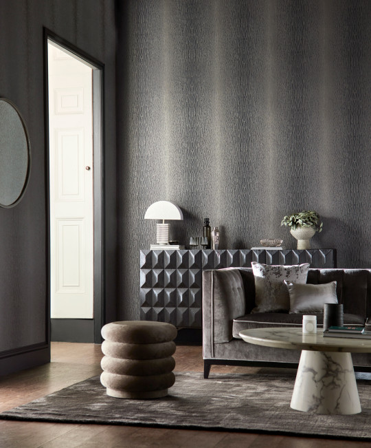 Harlequin Wallpaper Enigma - Silver Grey And Sparkle