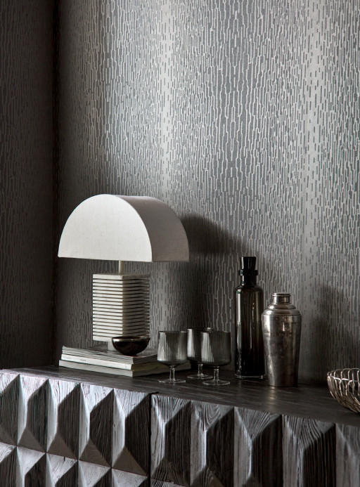 Harlequin Wallpaper Enigma - Silver Grey And Sparkle