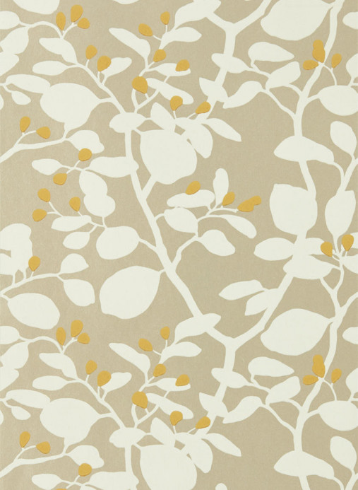 Harlequin Papier peint Ardisia - Soft Focus/ Oyster/ Gold