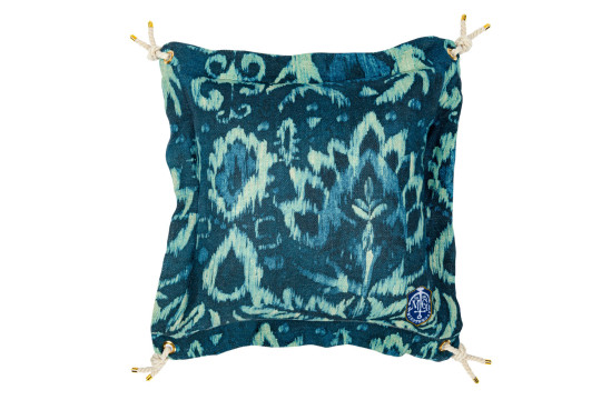 Mindthegap Ionian Cushion - Indigo/ Rope - 50x50cm