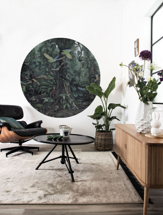 KEK Amsterdam Mural Tropical Landscapes 1 Circle - S - 1.425m