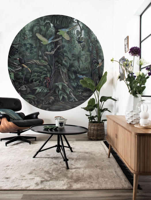 KEK Amsterdam Mural Tropical Landscapes 1 Circle
