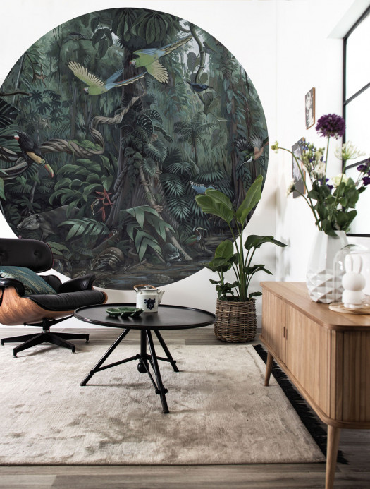 KEK Amsterdam Mural Tropical Landscapes 1 Circle