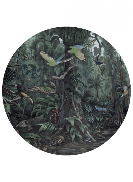 KEK Amsterdam Wandbild Tropical Landscapes 1 Circle - L - 2.375m