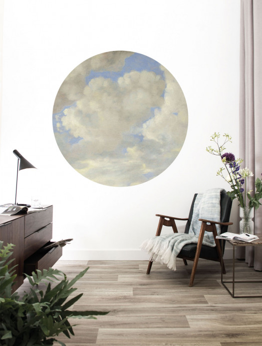 KEK Amsterdam Papier peint panoramique Golden Age Clouds 4 Circle - S - 1.425m