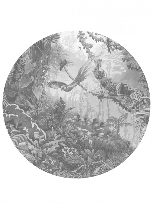 KEK Amsterdam Wandbild Tropical Landscapes 2 Circle - L - 2.375m