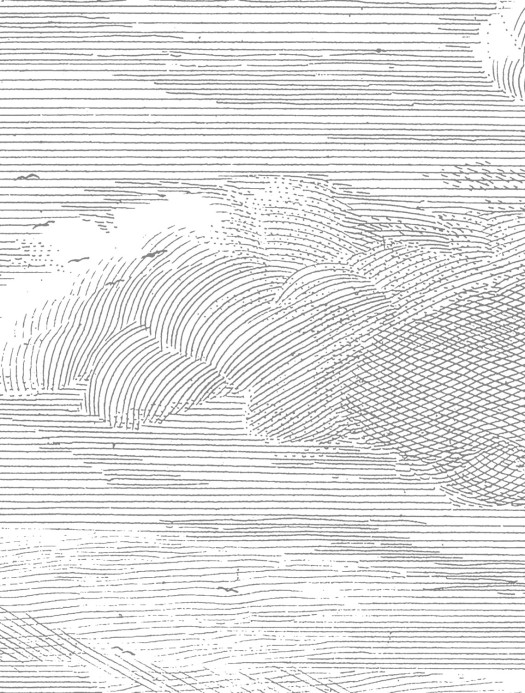 KEK Amsterdam Mural Engraved Clouds 1