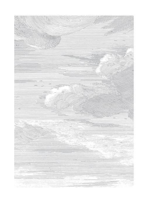 KEK Amsterdam Wandbild Engraved Clouds 1 - M