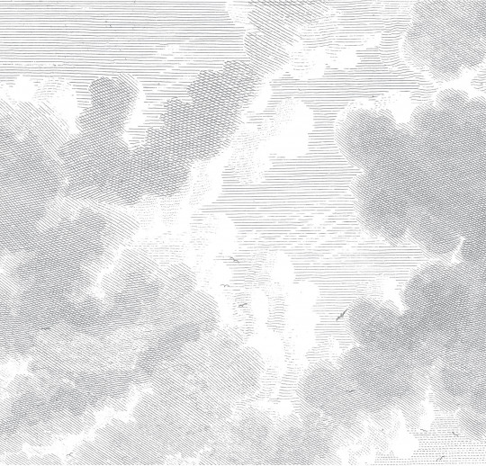 KEK Amsterdam Wandbild Engraved Clouds 2