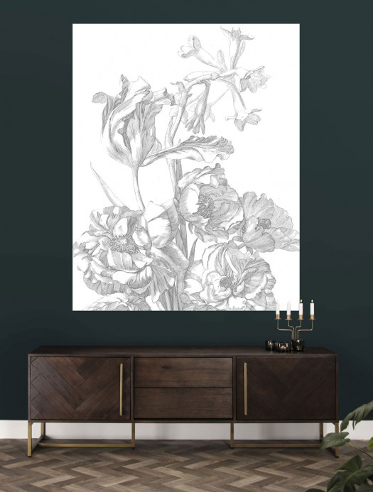 KEK Amsterdam Papier peint panoramique Engraved Flowers 4 - XS