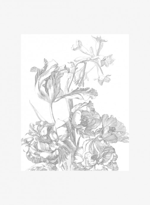 KEK Amsterdam Wandbild Engraved Flowers 4 - XS
