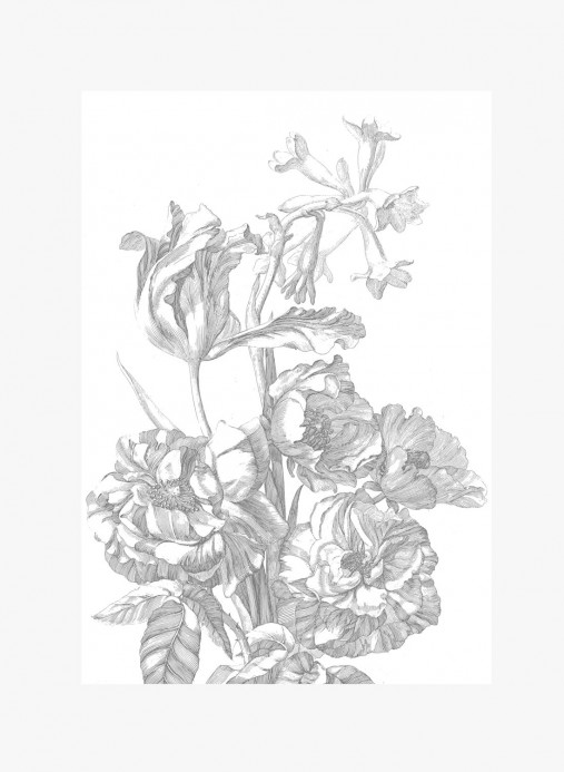 KEK Amsterdam Wandbild Engraved Flowers 4 - M