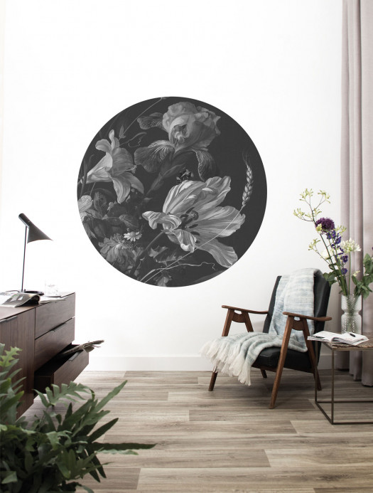 KEK Amsterdam Mural Golden Age Flowers 9 Circle