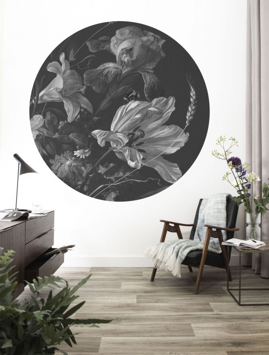 KEK Amsterdam Mural Golden Age Flowers 9 Circle