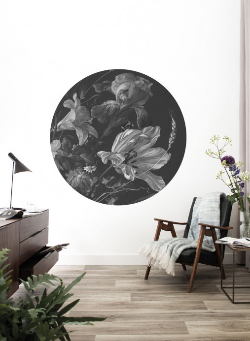 KEK Amsterdam Mural Golden Age Flowers 9 Circle