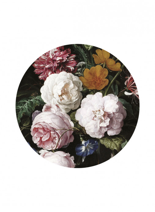 KEK Amsterdam Wandbild Golden Age Flowers 1 Circle - M - 1.9m