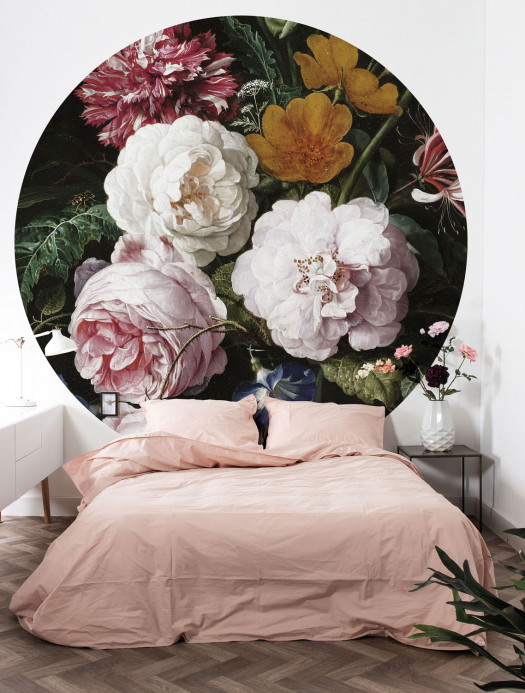 KEK Amsterdam Mural Golden Age Flowers 1 Circle