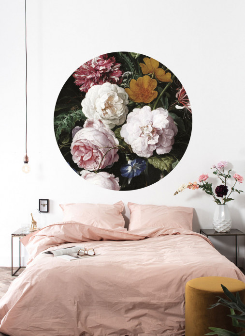 KEK Amsterdam Mural Golden Age Flowers 1 Circle