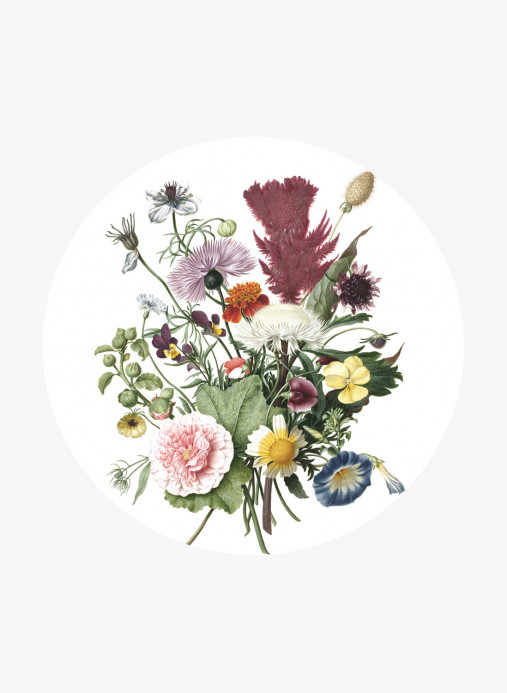 KEK Amsterdam Wandbild Wild Flowers Circle - M - 1.9m