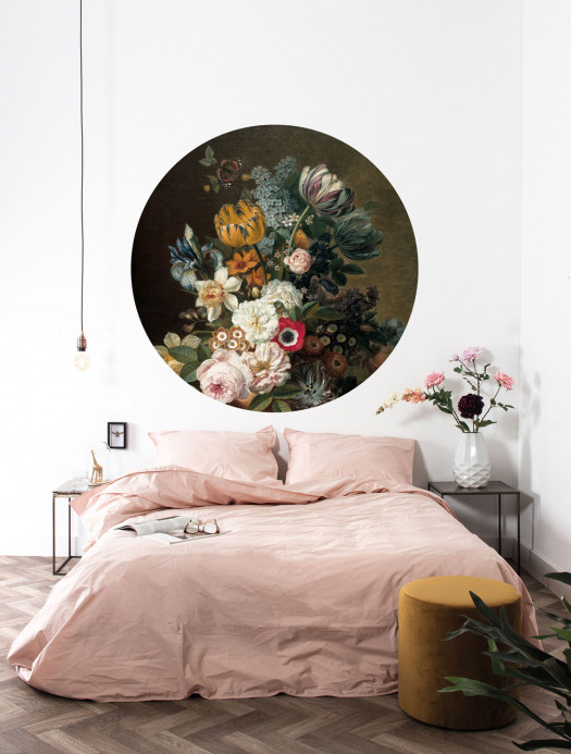 KEK Amsterdam Wandbild Golden Age Flowers 11 Circle