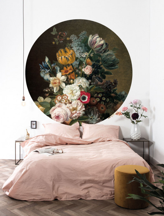 KEK Amsterdam Wandbild Golden Age Flowers 11 Circle