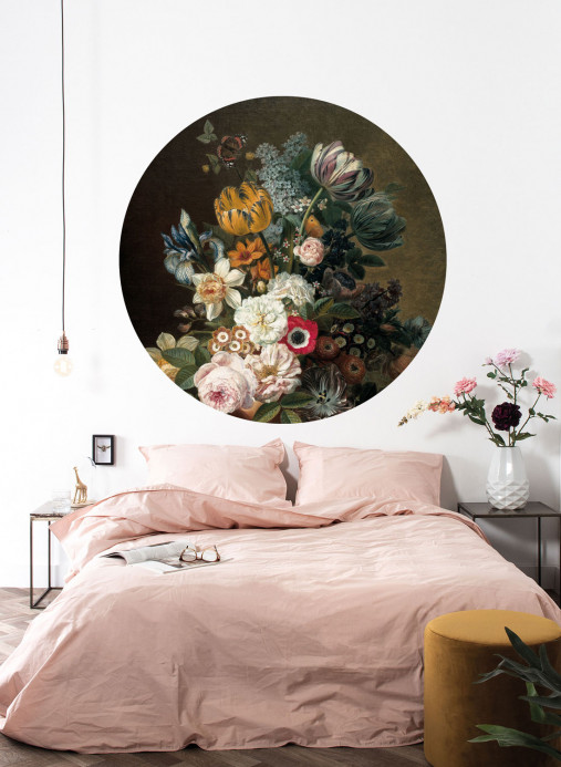 KEK Amsterdam Wandbild Golden Age Flowers 11 Circle