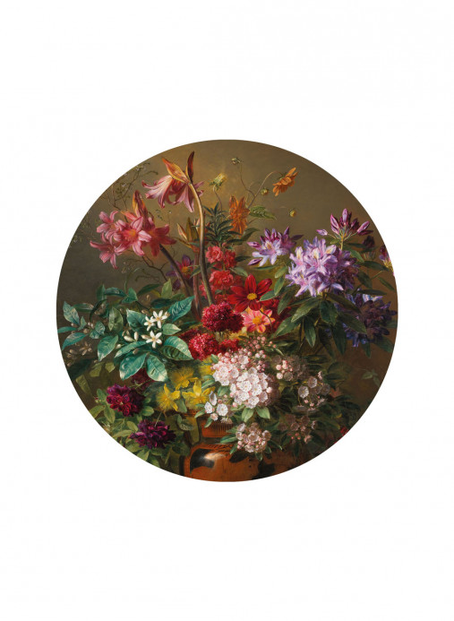 KEK Amsterdam Mural Golden Age Flowers 7 Circle - S - 1.425m