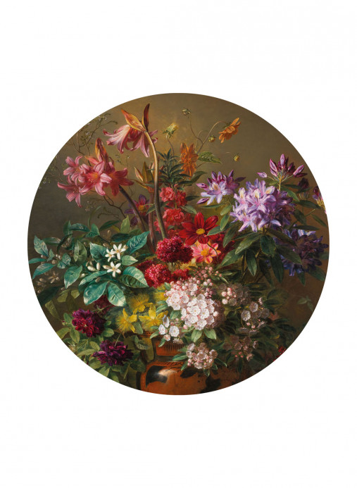 KEK Amsterdam Wandbild Golden Age Flowers 7 Circle - M - 1.9m